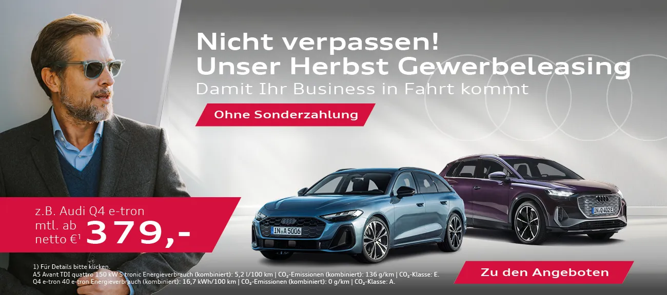 Audi Herbst Gewerbe Deals