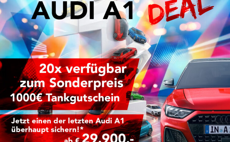  Einen der letzten neuen Audi A1 sichern