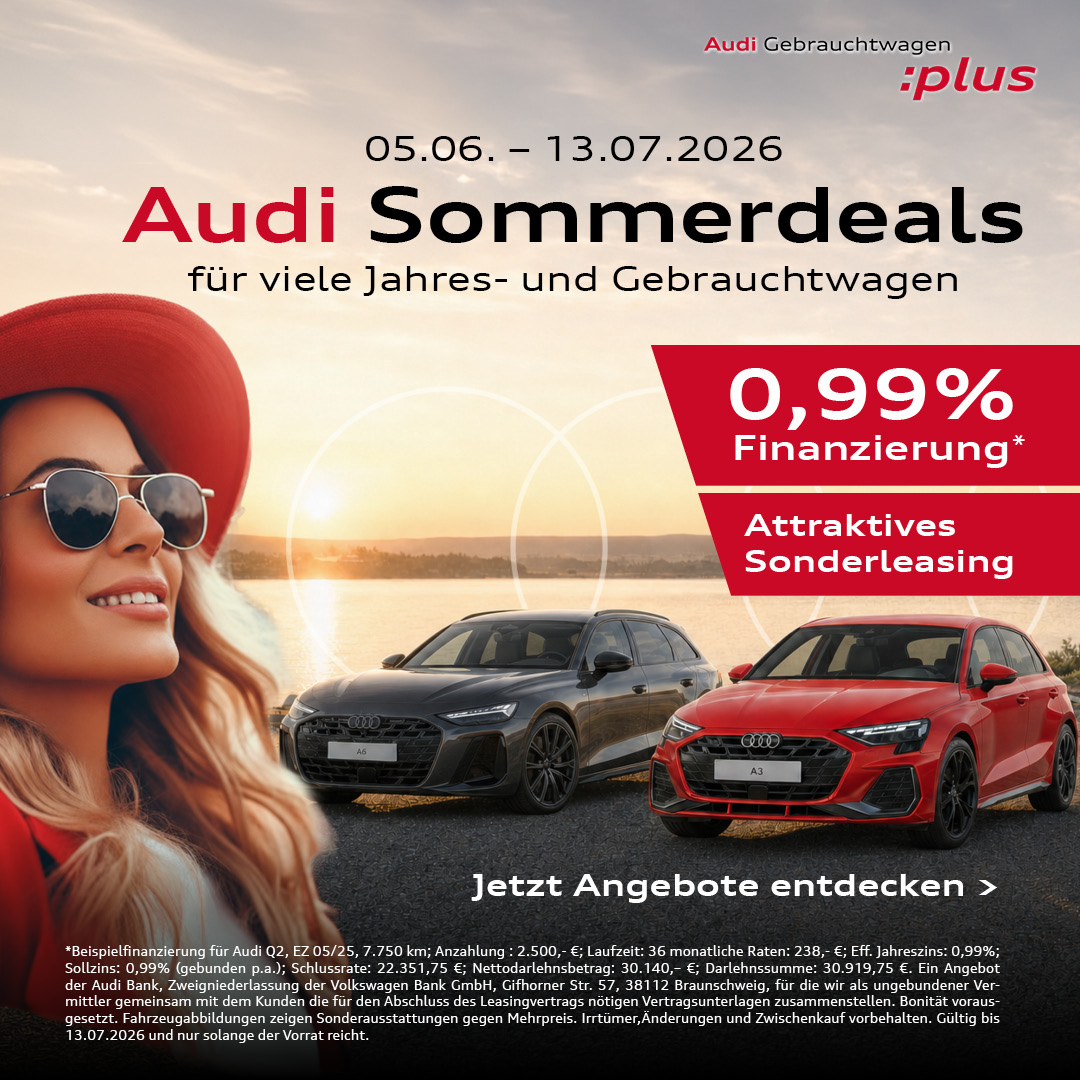 BEITRAGSBILD Audi GW Plus Wochen Q3-26