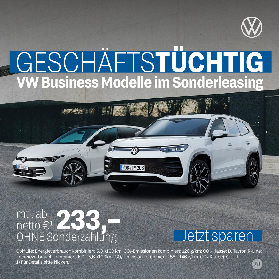 VW Gewerbe Sonderleasing